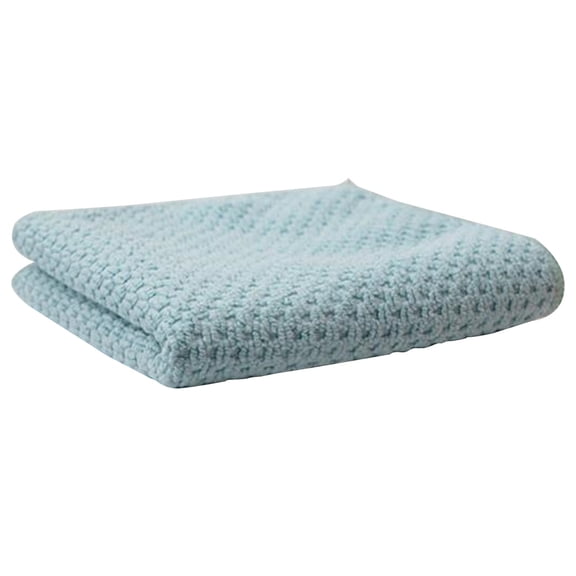 1 Pcs Microfiber Cleaning Cloth,Soft Absorbent Cloth,Multi-Purpose Cleaning Cloth,Kitchen Cleaning Rags,Soft Dish Towels,Lint-Free,Streak-Free Cleaning Cloths for Kitchen,(Light Blue,11.81x11.81 in)