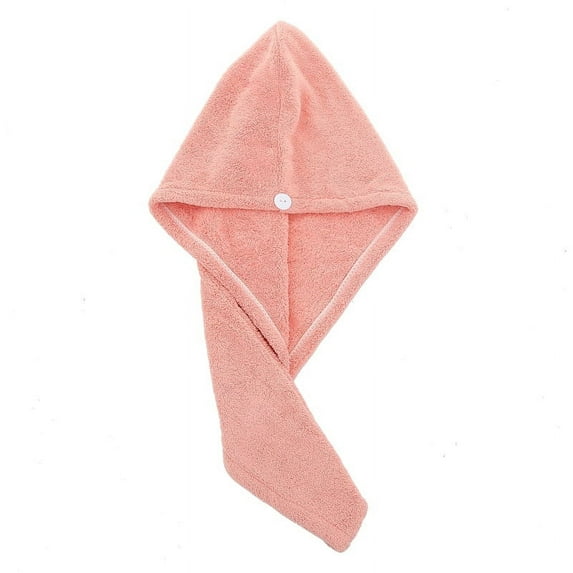 1 Pcs Microfiber Hair Towel,Super Absorbent Quick Dry Hair Turban for Drying Curly, Long & Thick Hair ,Non-Frizz Hair Wraps (Watermelon red)