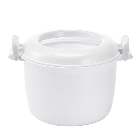 1 Pcs Microwave Rice Cooker, Portable Microwave Rice Steamer, Rice Steamer with Locking Lid, Portable Micr Chicken Cookers for Soup, Vegetable, Mashed Potatoes, Fish, Quick Healthy Meals
