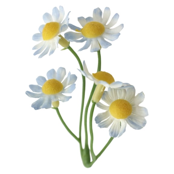 1 Pcs Mini Artificial Daisies,Small Daisy Flowers,Fake Spring Flowers Decorative,2.72 Inch Faux Flowers,Stemless Artificial Flower Heads,Plastic Flowers Plants For Diy Handmade Wreath Material,B
