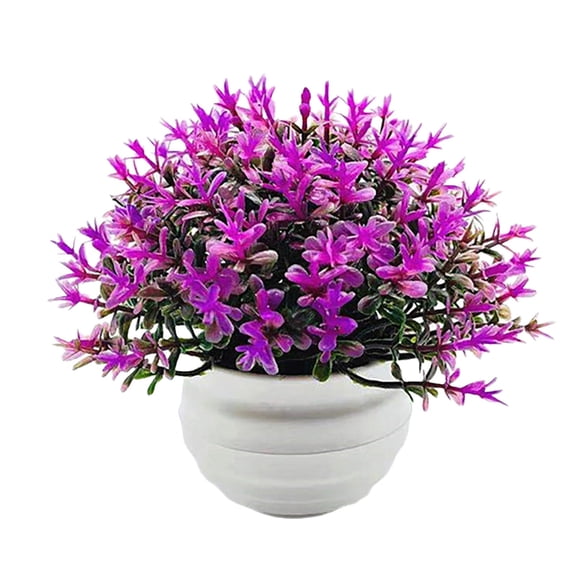 1 Pcs Mini Artificial Plant, Non-Fading Potted Fake Plants with Planter Pot Decorative Photo Props Plastic Desktop Decorative Faux Plant for Home Desk Room Decoration
