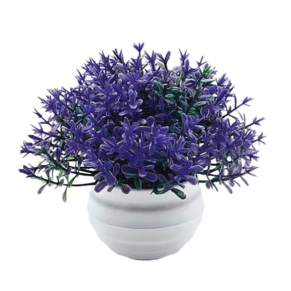 1 Pcs Mini Artificial Plant, Non-Fading Potted Fake Plants with Planter Pot Decorative Photo Props Plastic Desktop Decorative Faux Plant for Home Desk Room Decoration