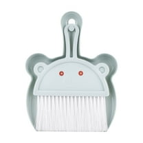 1 Pcs Mini Dustpan Set Brush for Table Whisk Brooms Small Dustpan Broom Set Mini Dust Pans with Brush Tiny Cleaning Table Sweep for Car Desk Keyboard Countertop Nest (Blue)