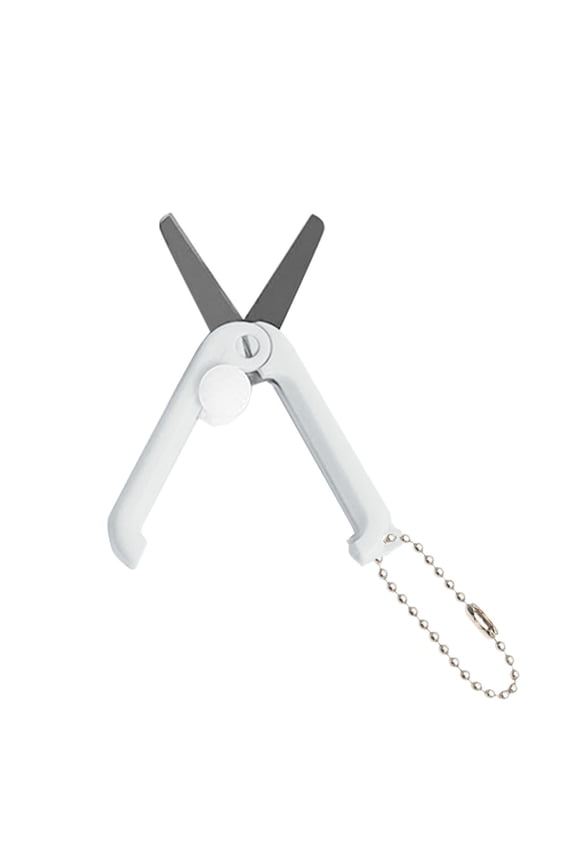 1 Pcs Mini Folding Scissors with Key Chain,1.85 inch Keychain Scissors,Small Foldable Scissors,Portable Pocket Travel Scissors,Retractable Shears for Cutting, Scrapbooking, Crafting,(G,1.85x0.71 in)