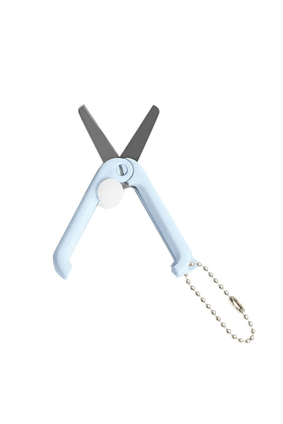 1 Pcs Mini Folding Scissors with Key Chain,1.85 inch Keychain Scissors,Small Foldable Scissors,Portable Pocket Travel Scissors,Retractable Shears for Cutting, Scrapbooking, Crafting,(F,1.85x0.71 in)