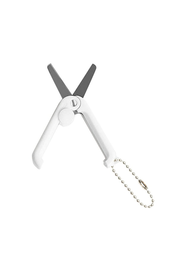 1 Pcs Mini Folding Scissors with Key Chain,1.85 inch Keychain Scissors,Small Foldable Scissors,Portable Pocket Travel Scissors,Retractable Shears for Cutting, Scrapbooking, Crafting,(B,1.85x0.71 in)