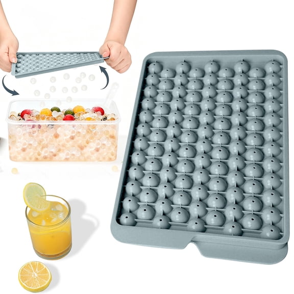 1 Pcs Mini Ice Cube Trays, Pebble Ice Tray For Making Crushed Pebble Ice For Iced Coffee, Lattes, And Cold Brew，Ice Cube Mold, 0.55”Tiny Ice Cube Tray For Freezer,Mini Ice Maker