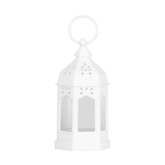 1 Pcs Mini Lantern, Vintage Decorative Hanging Candle Lantern, Battery Included, Decorative Candle Lanterns for Indoor, Small Vintage Lantern for Halloween Christmas Wedding Table Decor