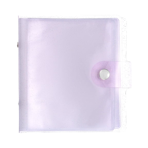 1 Pcs Mini Photo Album, 36 Pockets 4x4 Kpop Photocard Holder, Purple