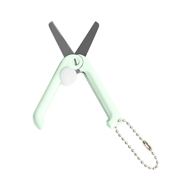 1 Pcs Mini Scissors with Key Chain, Mini Telescopic Small Foldable Scissors, Sewing Folding Scissors, Mini Portable Scissors for Cutting Scrapbooking 1.85"