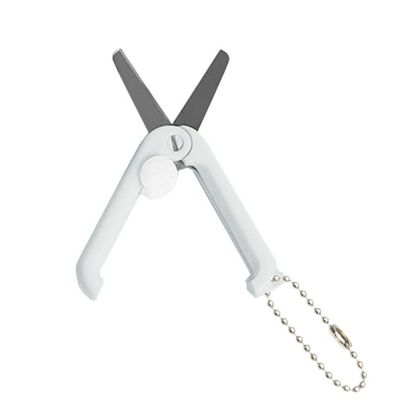 1 Pcs Mini Scissors with Key Chain, Mini Telescopic Small Foldable Scissors, Sewing Folding Scissors, Mini Portable Scissors for Cutting Scrapbooking 1.85"