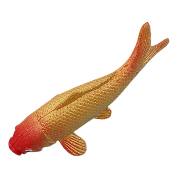 1 Pcs Miniature Fish,Mini Fish Figurines,Small Plastic Fish,Fake Fish Figurines Decorations for Diy Fish Tank,Dollhouse Miniature Garden Realistic Fish Statues,for Creative Landscaping,Gold