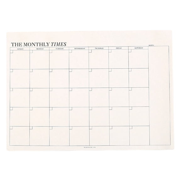 1 Pcs Monthly Planner Notepad, Tear-Off 60Pages, Blank Calendar Sheets For Office Home Schedule 9.6 X 6.9 Inch Undated Monthly Calendar Sheet To-do list, Note pad, Scheduler