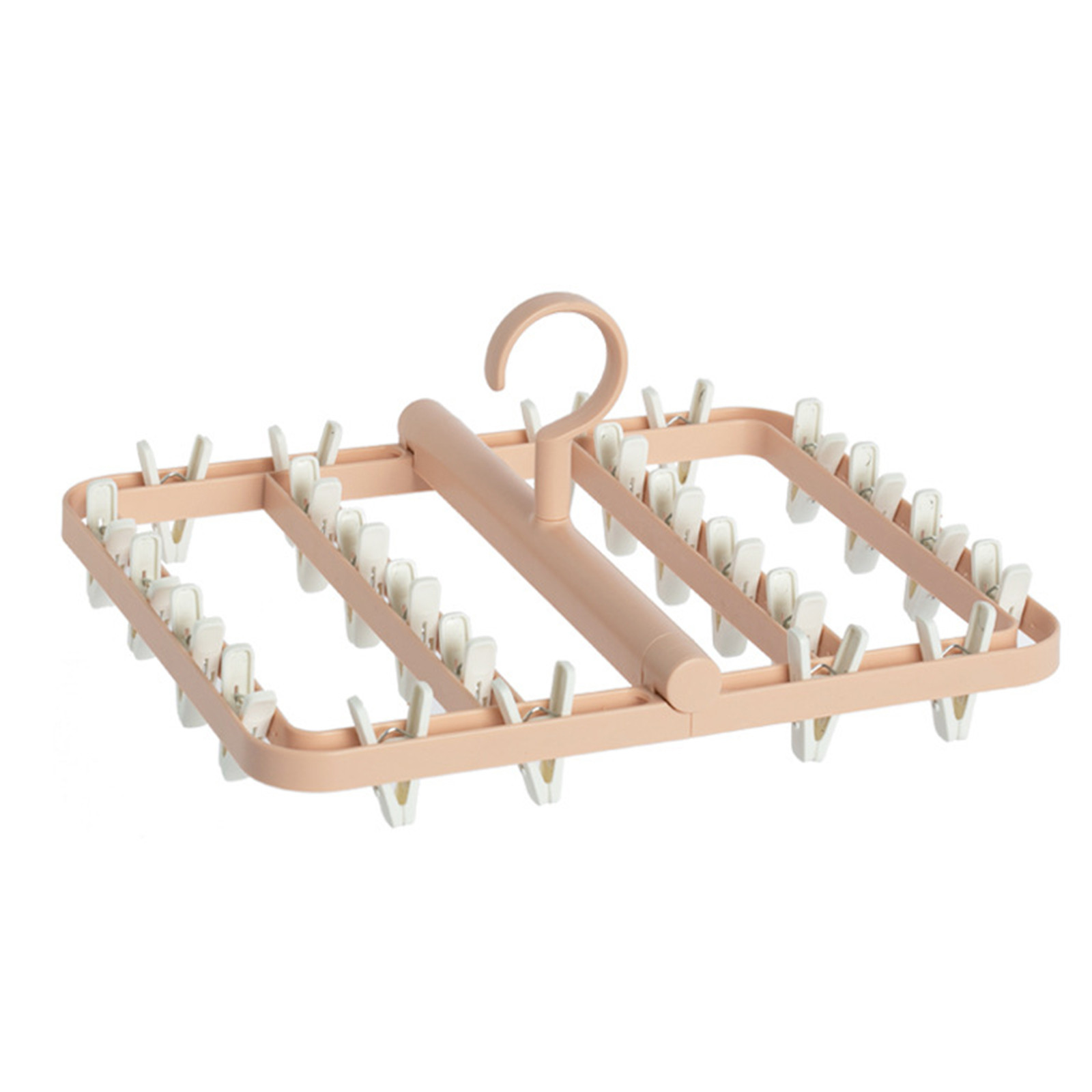 1 Pcs Movable Household Clothes Hanger Multi Clip Clothes Hanger