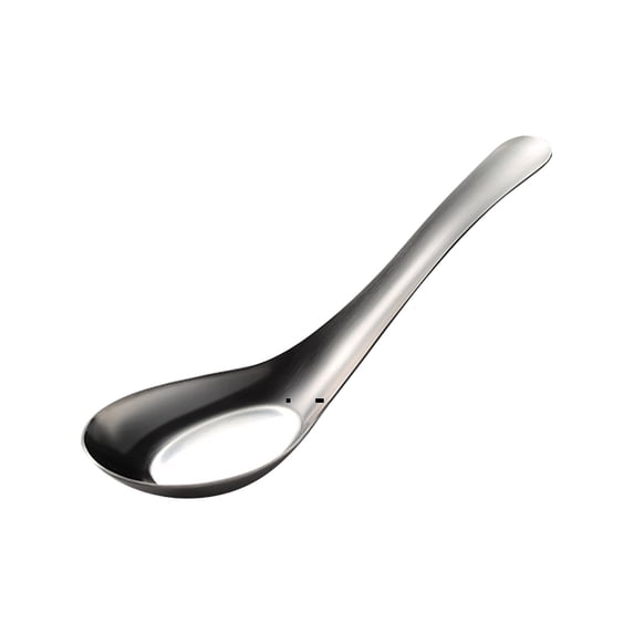 1 Pcs Multi-function Dinner Spoons, Stainless Steel Dinner Spoons, Chinese Soup Spoon Mirror Polished Asian Soup Spoons for Bouillon Dessert Cereal Thai Miso Ramen