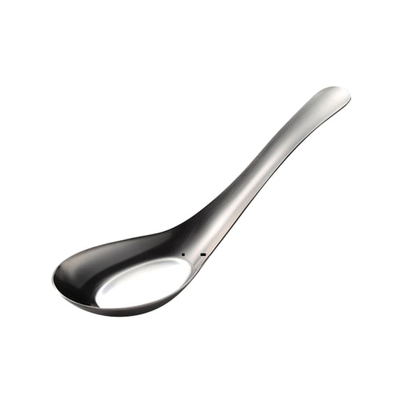 1 Pcs Multi-function Dinner Spoons, Stainless Steel Dinner Spoons, Chinese Soup Spoon Mirror Polished Asian Soup Spoons for Bouillon Dessert Cereal Thai Miso Ramen