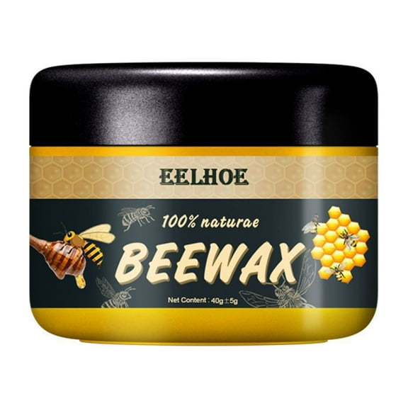 1 Pcs Natural Beeswax Furniture Polish & Restorer 40g - Powerful Wood Cleaner & Shine Enhancer for Cabinets, Tables - Micromolecular Formula, Easy Spray & Wipe, Non-Toxic Gloss Finish, I Gift for Hom