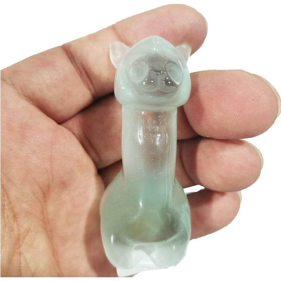 1 Pcs Natural Stones Hand Carved Small Alpaca Statue Vicuna Figurine Crafts Indie Ornament Gifts Room Decor