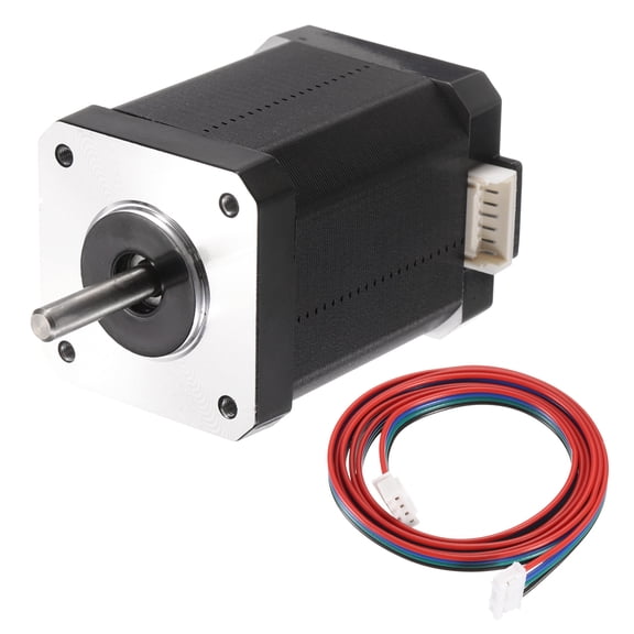 1 Pcs Nema 17 Stepper Motor 42x42x60MM Bipolar 1.7A/4.2V 0.7N.M 42 Motor 2 Phase Servo Motor 1.8 Degree
