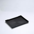 thumbnail image 1 of 1 Pcs New Kitchen Multi-Purpose Plastic Rectangle Serving Trays Large Plastic Tray Decorative Tray Bed Table Tray BLACK 21.7X15.5X2.3CM 1 PCS, 1 of 8