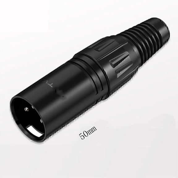 1 Pcs New XLR 3-Pin Male Audio Mic Microphone Adapter Cable Connector Plug - Male Plug