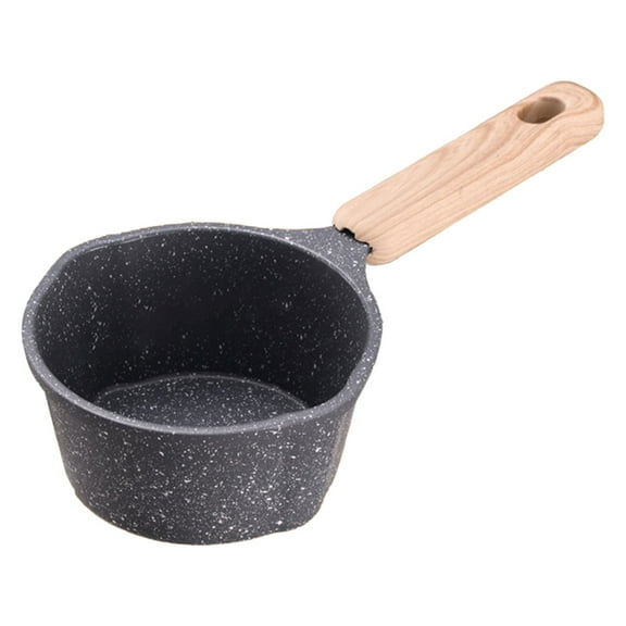 1 Pcs Nonstick Saucepan, Multipurpose Cooking Pot with Pour Spouts, Dual Pour Spout Small Saucepan for Milk and Oil Deep Kitchen Cookware for Easy Heating and Serving