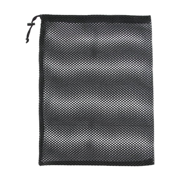 1 Pcs Nylon Mesh Drawstring Bag, Equipment Storage Ditty With Cord Lock Closure for Toys, Balls, Laundry 10x12"