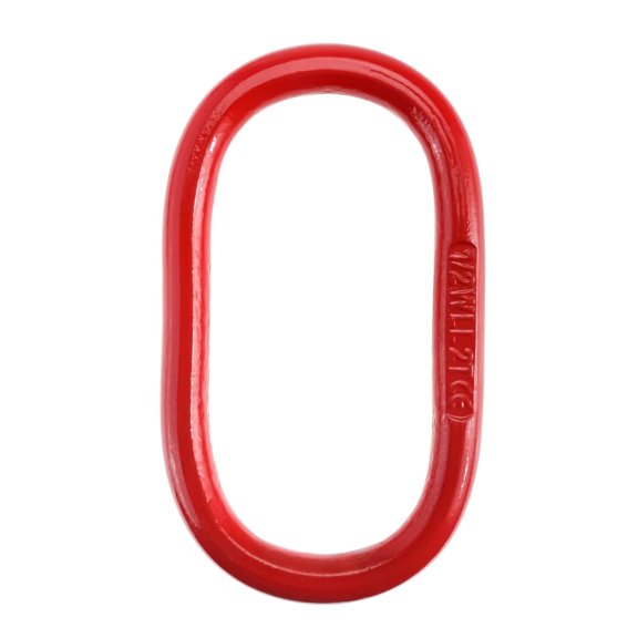 1 Pcs Oblong Master Link, G80 Alloy Steel Chain Link Lifting Ring Heavy Duty Hoist Ring, 4400lbs Working Load Limit