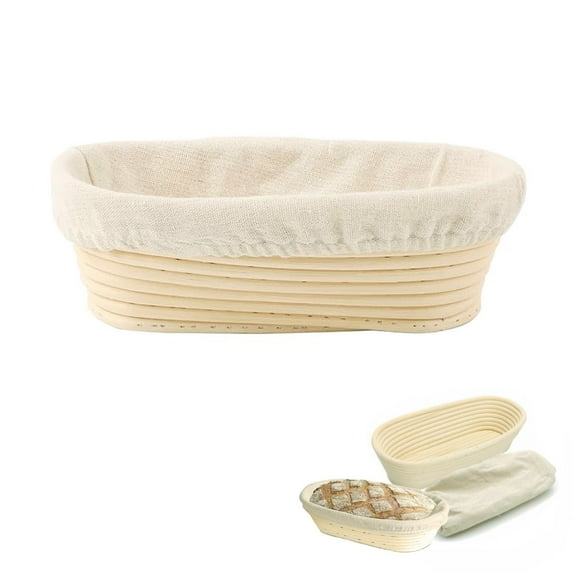 1 Pcs Oval Bread Banner Anti-counterfeiting Basket, Sourdough Bread Baking Supplies,for Making Baking And Fermentation(5.9in x 3.1in x 2in,15cmx8cmx5cm)