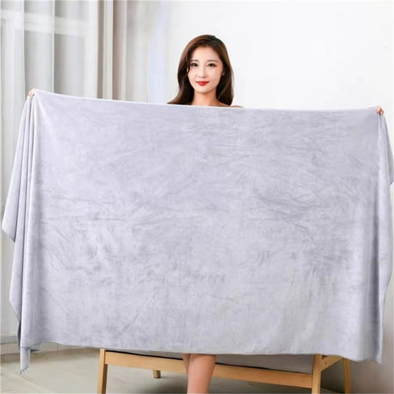 1 Pcs Oversized Bath Towels, 80*180cm Giant Microfiber Jumbo Bath Sheets Ultra Soft Bathroom Microfiber Quick Dry Absorbent Shower Towels for Spa Camping Beach