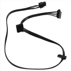1 Pcs PCIe 6 Pin 1 to 3 Molex IDE Power Supply Cable Modular PSU 4 Pin Peripheral for Series AX1500I AX1200I,1 * Power Cable,Black