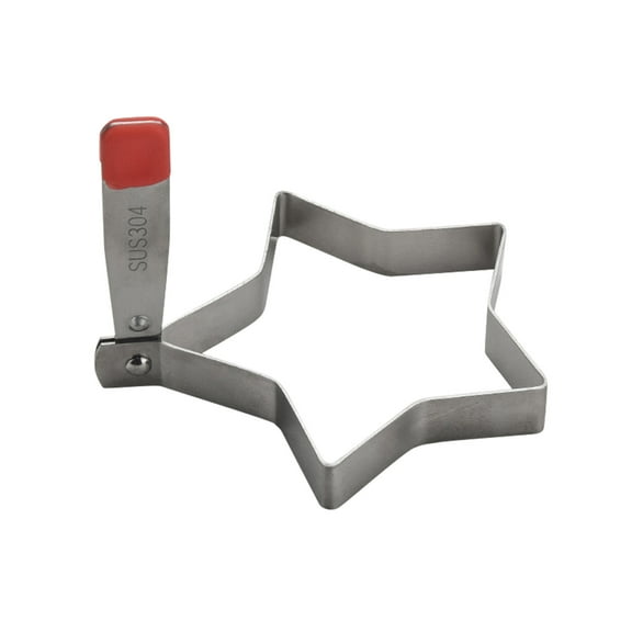 1 Pcs Pancake Molds for Griddle — Egg Shaper for Frying Pan, Stainless Steel Pancake Mold for Omelettes & Fried Eggs — Fun Shapes for Breakfast, Christmas Cookies, Holiday Biscuits & Creative Baking