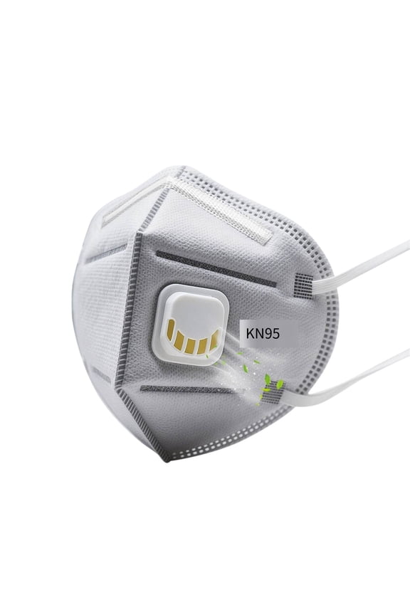 1 Pcs Particulate Respirator, Cool Flow Exhalation Valve, Disposable, Braided Comfort Strap, Personal Protective Equipment