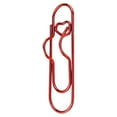thumbnail image 1 of 1 Pcs Pen Clip For Notebook,Metal Pen Clips And Holders,2.75 Inch Heart Papers Paperclip Clips,Planner Accessories,Heart Paper Clips For Notebook Papers Journal Book Office Supplies,Red, 1 of 9