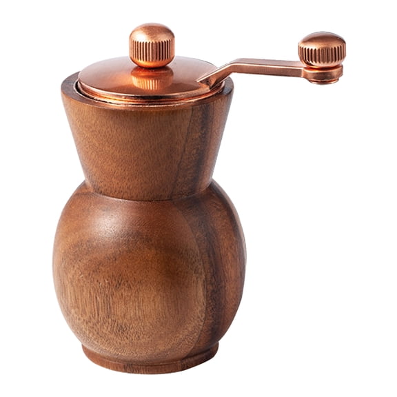 1 Pcs Pepper Grinder Pepper Mill, Wooden Manual Pepper Mill with Ceramic Grinding Core and Ergonomic Crank Handle for Pepper and Salt Grinding Kitchen Tool