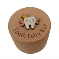 1 Pcs Personalized Wooden Tooth Fairy Box, First Tooth Keepsake Organizer, Custom Haircut Souvenir