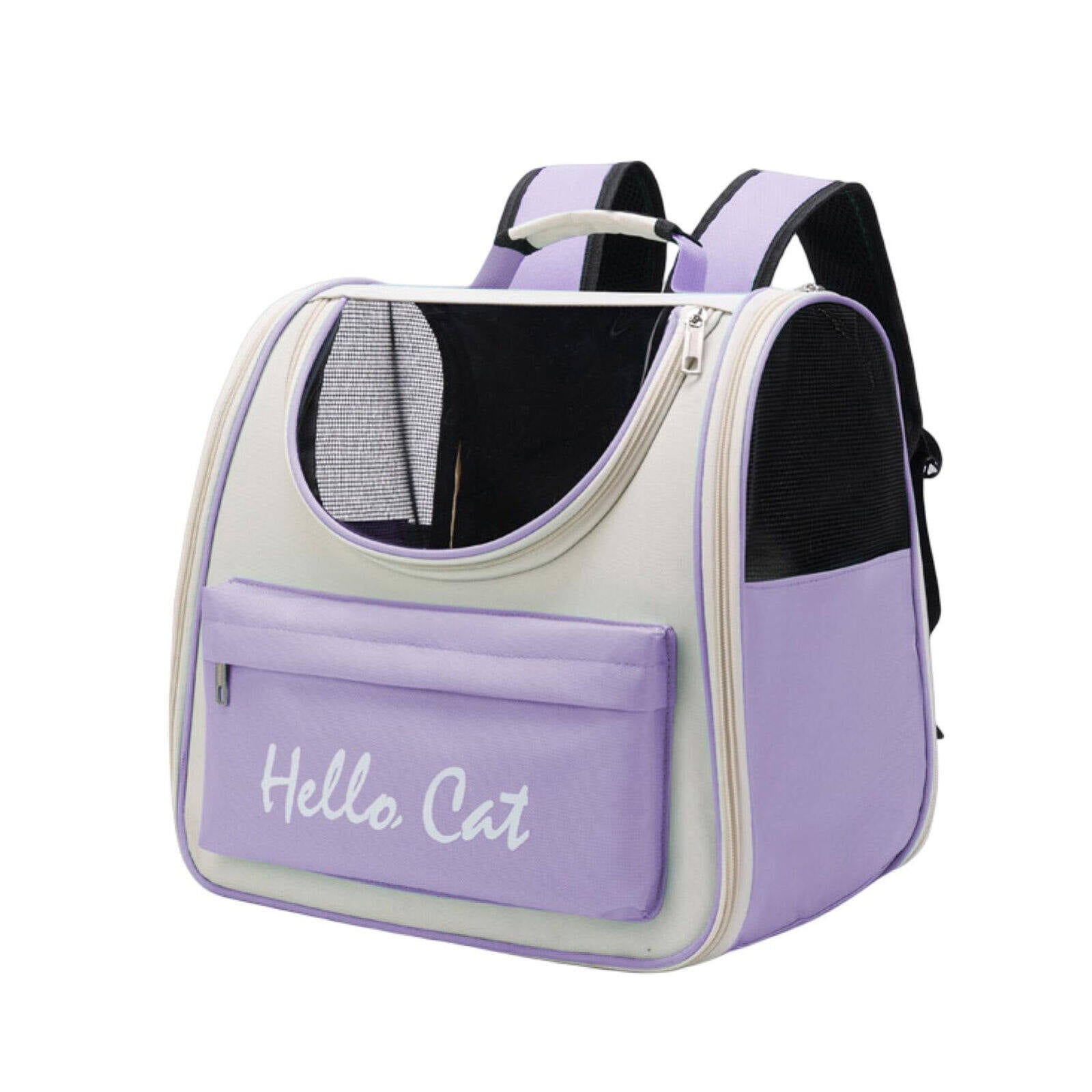 1 Pcs Pet Cat Carrier Bag Portable Breathable Large-capacity Backpack Outdoor Travel TransparentDouble Shoulder Bag Pet Supplies