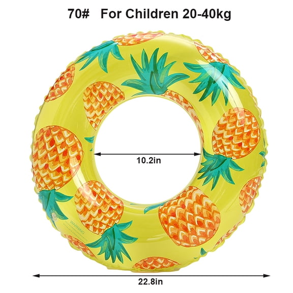 1 Pcs Pineapple Swim Tube Inflatable Pool Float Pool Accessory Adults Swim Float Ring Summer Water Toys