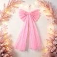 thumbnail image 1 of 1 Pcs Pink Large Bow Party Decorations 13.4 x 28.7 Inch Giant Ribbon Bow Hanging Wall Decor Wrapping DIY Craft for Birthday Valentines Day Wedding Baby Shower Room Wall Backdrop Party, 1 of 7