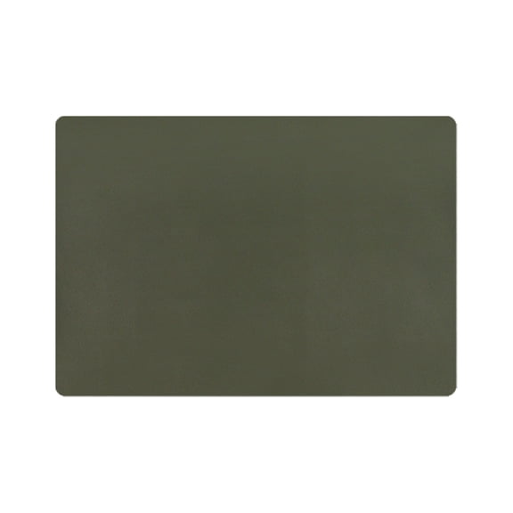 1 Pcs Placemats,Plastic Table Mats,16.93X11.81 Inch Rectangle Heat-Resistant Place Mat,Water-Proof Non-Slip Dining Table Mats,Wipeable Washable Placemats,Place Mats For Kitchen Table,Dark Green