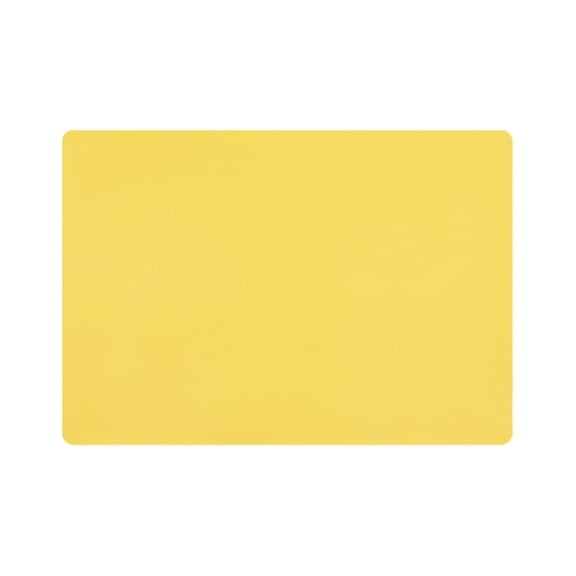 1 Pcs Placemats,Plastic Table Mats,16.93X11.81 Inch Rectangle Heat-Resistant Place Mat,Water-Proof Non-Slip Dining Table Mats,Wipeable Washable Placemats,Place Mats For Kitchen Table,Yellow