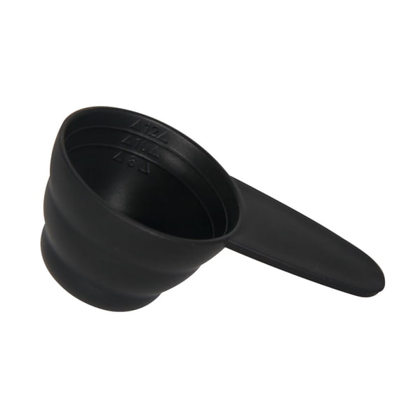 1 Pcs Plastic Coffee Scoop,Measure Spoon with 8/10/12 Measuring Display,Measuring Spoon with Short Handle,Durable Plastic Measure Spoon for Coffee Pet Food Grains Protein Spices,3.54 in(Black)