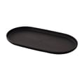 thumbnail image 1 of 1 Pcs Plastic Fast Food Serving Trays,Oval Reusable Restaurant Serving Trays,Plastic Serving Platters and Trays,Serving Trays for Kitchen Restaurant Coffee Fruit Burger Lunch Dessert,Black, 1 of 3