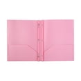thumbnail image 1 of 1 Pcs Plastic Folders with Pockets and Prongs,Heavy-Duty 2-Pocket Folders with 3-Prong Fasteners,2-Pocket Folders with Metal Prongs Fastener Clasps,File Folders with Prongs for Back To School,(Pink), 1 of 9