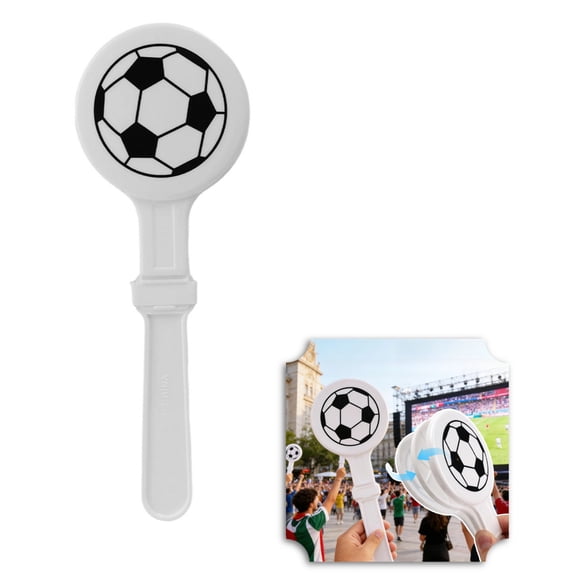 1 Pcs Plastic Hand Clappers Soccer Ball Games Fun Noisemakers for Parties and Sporting Events - Cheer Props for Football Sporting Game 25.7 cm(1PCS)
