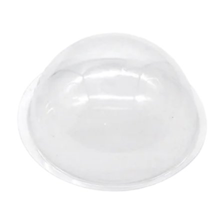 1 Pcs Plastic Hemisphere, Clear PVC Half Dome, Acrylic Dome Flange Transparent Plastic Hemisphere Security Dome Camera Housing