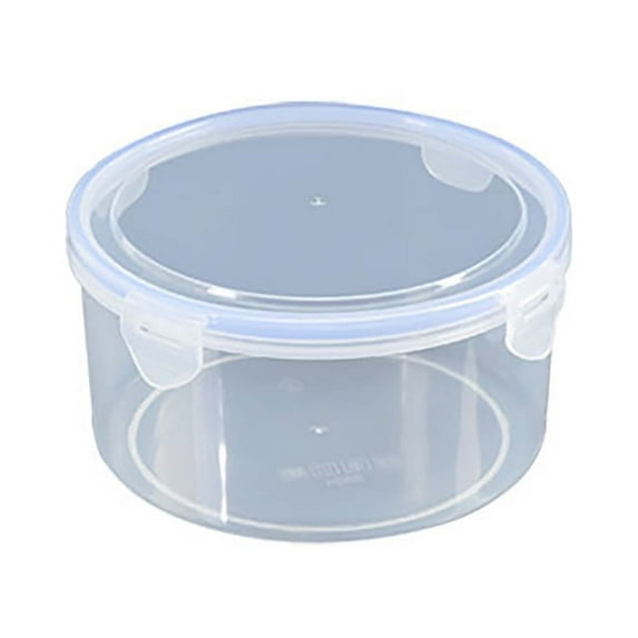 1 Pcs Plastic Round Bowls with Lid, Airtight Food Storage Container Small Meal Prep Containers, Bento Box Round Food Container for Lunch Meal Soup To Go