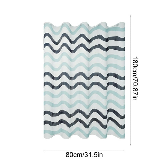 1 Pcs Plastic Shower Curtain - Waterproof Mildew-Proof Bath Liner for Modern Bathroom & Wet Dry Separation, Heavy-Duty Hanging Design