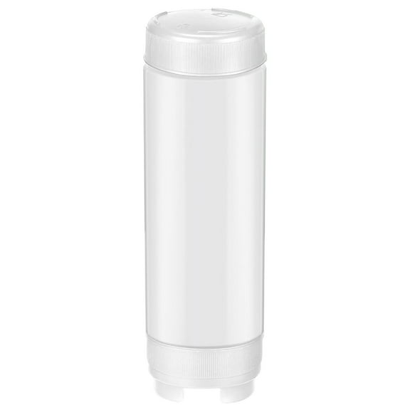 1 Pcs Plastic Squeeze Bottles, Squeeze Bottles Refillable Inverted Plastic Tip Large Valve Dispenser, Condiment Squeeze Bottle for Sauces Ketchup Sour Cream Self Sealing Syrup