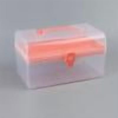1 Pcs Plastic Storage Box, Two-Layer Clear Plastic Storage Box with Handle, Craft Tool Box, 2 Layer Tackle Box for Women, Organizer Box for Sewing Art and Cosmetic